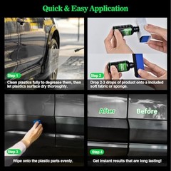 Plastic Restorer, Highly Concentrated Ceramic Coating for Cars, Back to 30ml