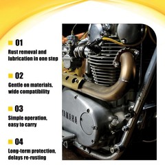 2Pcs Anti-Rust Lubricant Spray & Rust Remover, Rust Remover Spray for Metal, Mul