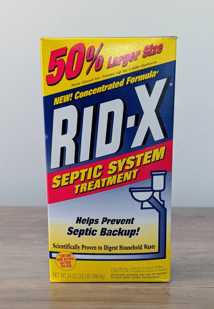 Vintage New Old Stock 1993 RID-X Septic Treatment Powered Concentrated Formula