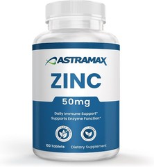 Zinc 50mg | High Potency Immune Support | Vegan, Non-GMO, Gluten-Free | 100 Coun