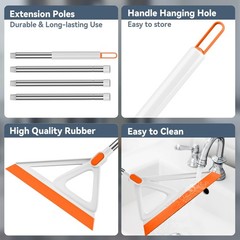 Multifunction Magic Broom Floor Squeegee Broom for Living Room Kitchen Bathroom