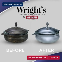 Wright’s by Weiman Silver Cleaner and Polish Cream – Gently Clean and Remove Tar