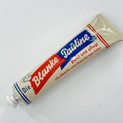 Vtg German Metal Polish Die Blanke Pauline – All Metal – Mid Century 7oz