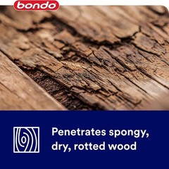 8 oz Bondo Rotted Wood Restorer – Quick Drying, Stainable & Paintable Formula