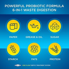 56 Billion Bacteria Packets for Effective Septic Maintenance – ONE FLUSH