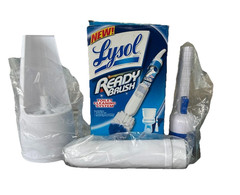 New Lysol Ready Brush Toilet Cleaning System Open Box Complete Brush Caddy NOS