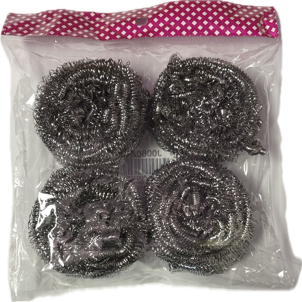 4Pk Stainless Steel Sporing Cleaner Spiral Scourers Kitchen Cleaner