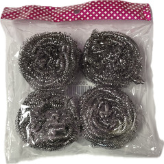 4Pk Stainless Steel Sporing Cleaner Spiral Scourers Kitchen Cleaner
