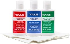 NOVUS-PK1-2 | Plastic Clean & Shine #1, Fine Scratch Remover #2, Heavy Scratch