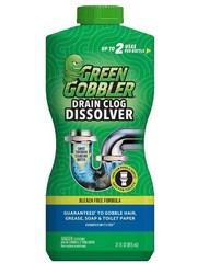 Green Gobbler Drain Clog Dissolver,Drain Opener-Cleaner,Toilet Clog Remover,31oz
