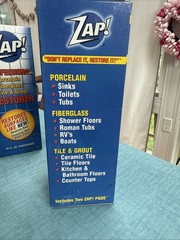 Zap Professional Restorer Concentrate Porcelain Fiberglass Tile Grout 16oz + 8oz