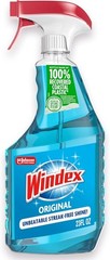 Windex Glass & Window Cleaner Spray Original Blue Scent Bottle ,23oz,Pack of 6
