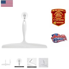Minimalist Clara 12-Inch Shower Squeegee with Convenient Suction Cup Storage