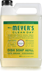 MRS. MEYER’S CLEAN DAY Liquid Dish Soap Refill, Honeysuckle, 48 Fl. Oz