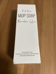 R & W Co Mop Soap Brazilian Wax 120ml Concentrated Floor Cleaner NEW Sealed. D