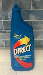 Vintage Lysol Direct Multi-Purpose Cleaner Fresh Scent Prop HTF 36oz 70% Full
