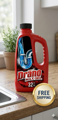 Drano Max Gel Drain Clog Remover and Cleaner for Shower or Sink Drains, Unclogs