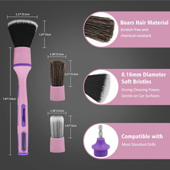 3Pcs Car Detailing Drill Brush Set with Drill Brush Attachment Head, 1P Ultra So