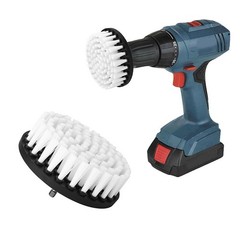 Practical Electric Drill Brush Tiles White 5 Inch Cleaner Cleaning Leather