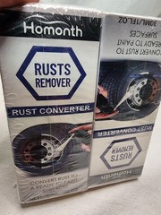 Homonth Rust Remover Spray Set with Brush and Towel Multi-functional Use, 2 Pack