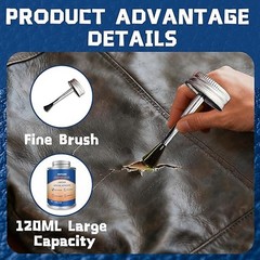 Adhesive,120ML Repair Glue Cement,Super Glue with Brush for Purses,Sofas,Furnitu