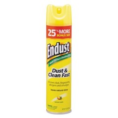 Endust Multi-Surface Dusting & Cleaning Spray, Lemon Zest, 12.5oz, 6/Carton