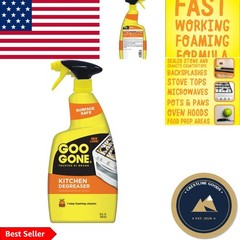 Goo Gone Kitchen Degreaser – 28 Fl. Oz. Foaming Citrus Cleaner for Tough Grease