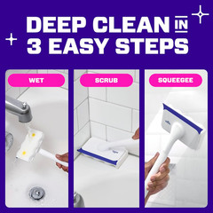 Magic Eraser Shower & Tub Scrubber, Bathroom Cleaner, All in One Bathroom Cleane