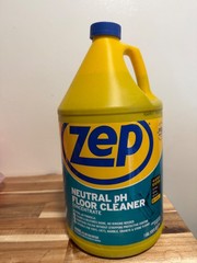 Zep Neutral pH Floor Cleaner. 1 Gallon (Case of 4) – ZUNEUT128 – Concentrated,