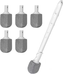 Upgrade Pumice Stone Toilet Bowl Cleaner with 11.8Inch Long Handle