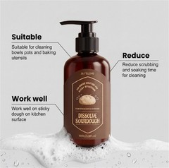 Dough Cleaner Soap for Sourdough,Enzyme Powered Dissolve Cleaning for Kitchen