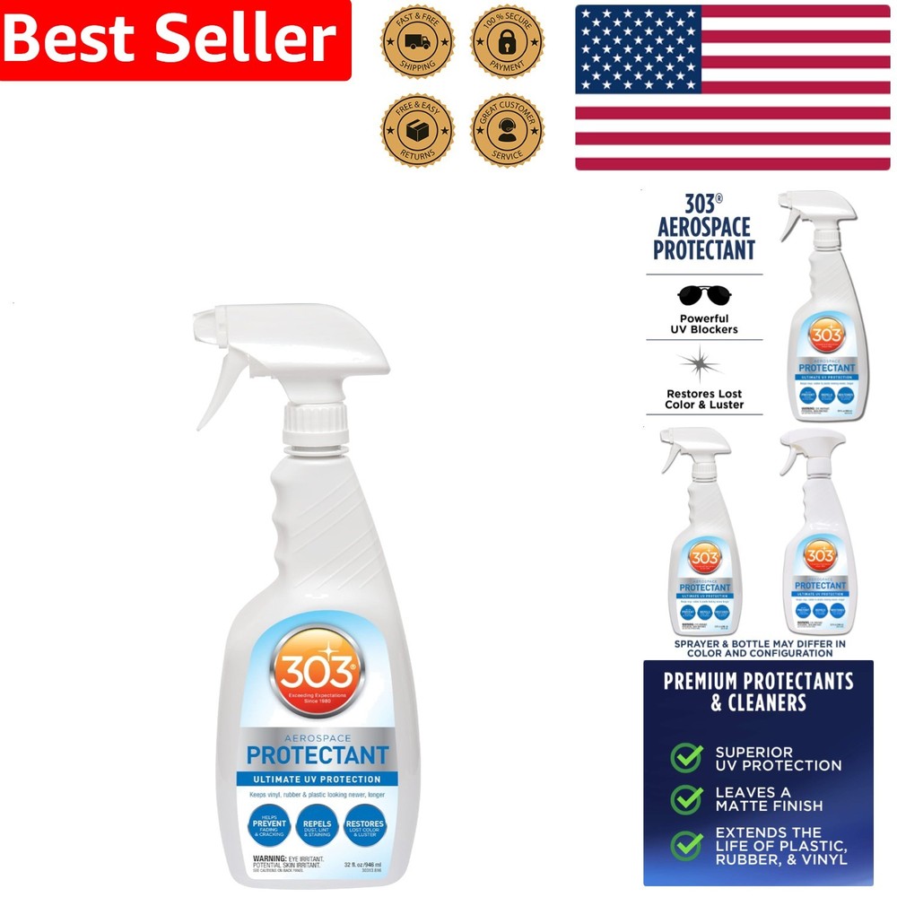 303 Aerospace Protectant Spray 32oz UV Protection Repels Dust Matte Finish