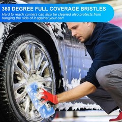Car Wash Brush Head with Soft Detailing Bristle Flow Thru Car Cleaning Brush …