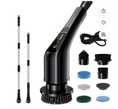 7-in-1 Electric Cleaning Brush, Multi-Surface Scrubber for Floor & Kitchen