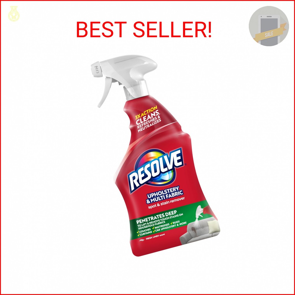 Resolve Carpet Cleaner, 22 fl oz Multi-Fabric Cleaner and Upholstery Stain Remov