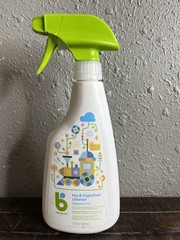 Babyganics Toy & Highchair Cleaner Fragrance Free Plant-Based Spray 17 FL OZ