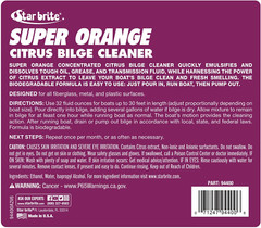 Super Orange Citrus Bilge Cleaner – Biodegradable, Easy to Use – Pour In, Run Bo