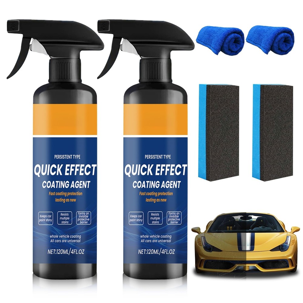 2Pcs Advanced Quick Effect Coating Agent,Advanced Car Quick-Acting Coating Ag…