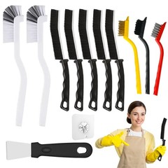 12 Pcs Crevice Cleaning Brush Set, Multi Purpose Gap Cleaning Scrub Brush and…