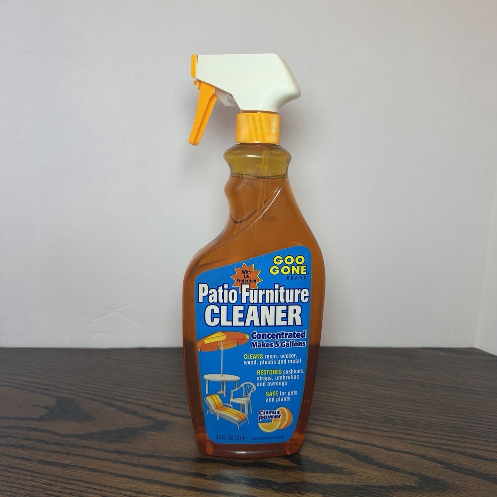 Vintage Goo Gone Outdoor Patio Furniture Cleaner Concentrate Spray 24 Oz Citrus
