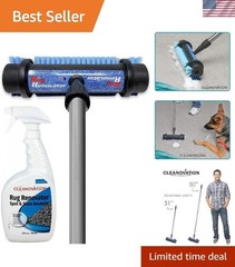 Rug Renovator Floor Scrub Brush with Long Handle, Scrape Brush Stiff Bristle …