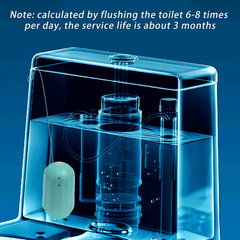4 Pack DDOXOO Automatic Toilet Cleaning Magic Bottle Box (8.82 fl oz X 4)