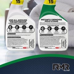 Mold & Mildew Stain Remover Kit – No-Scrub Cleaner for Bathroom, Shower, Deck, 2