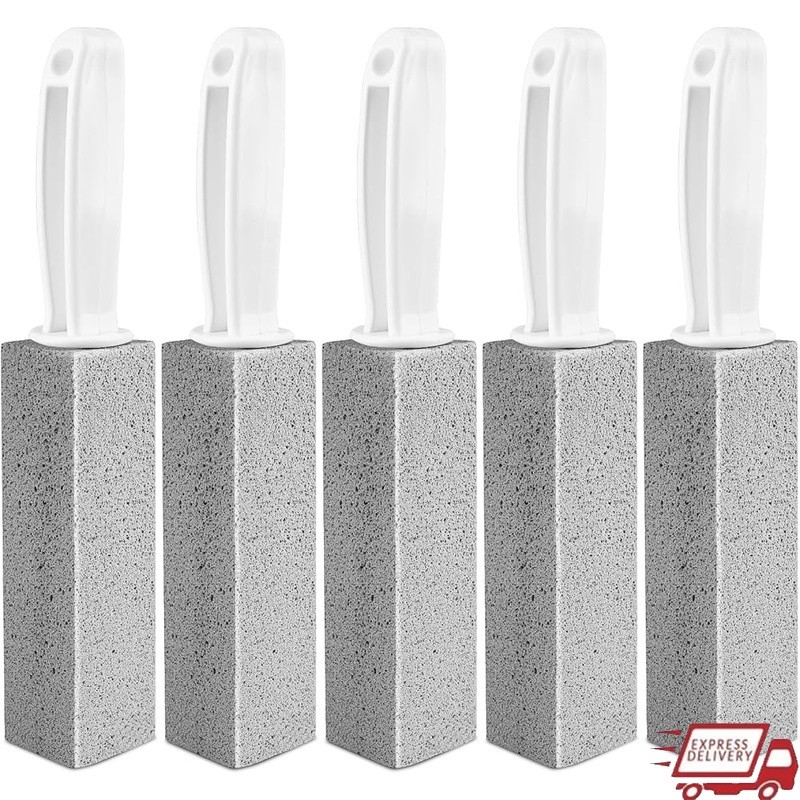 Toilet Bowl Pumice Stone Cleaner W/ Handle Hard Water Stain Remover 5-Pack New