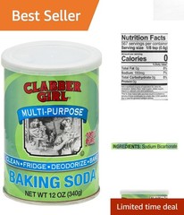 100% Pure Baking Soda 12 Ounce – Multi-Purpose Cleaning and Baking Essential