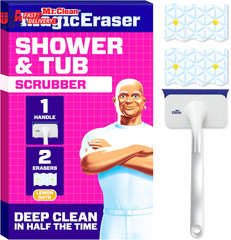 Magic Eraser Shower & Tub Scrubber, Bathroom Cleaner, All in One Bathroom Cleane