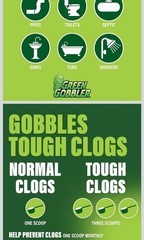 Drain Clog Remover and Drain Opening/Cleaning Powder 3.31 lbs Green Gobbler