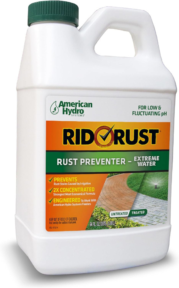 Rid-O-Rust Outdoor Rust Preventer, Extreme Water, Prevents Stains Caused by Irri