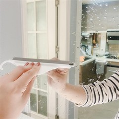 Tiny Bathroom Shower Mirror Squeegee W/ Hanging Hook Silicone Mini Kitchen