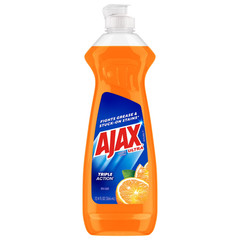 Ajax Ultra Triple Action Orange Dishwashing Liquid Soap, 12.4 fl oz